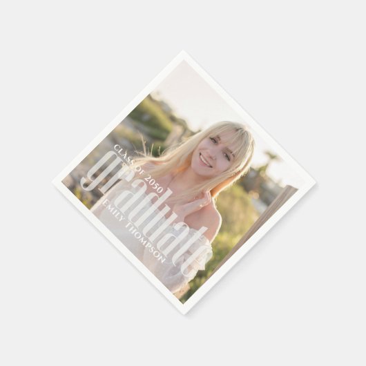 Abschluss Foto Modernes Elegantes Minimalistisch Serviette (Ecke)