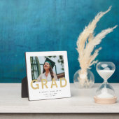 Abschluss Foto Modernes Gold Personalisiert Keepak Fotoplatte (InSitu)