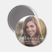 Abschluss Foto Modernes Magnet (Vorderseite/Rückseite)