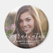 Abschluss Foto Modernes Magnet (Vorne)