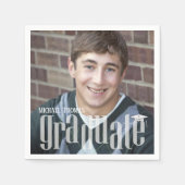 Abschluss Foto Modernes Minimalistisches einfaches Serviette (Vorderseite)