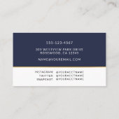 Abschluss Foto Name Card Umschließung Visitenkarte (Rückseite)