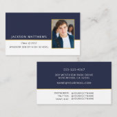 Abschluss Foto Name Card Umschließung Visitenkarte (Vorne/Hinten)