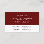 Abschluss Foto Name Card Umschließung Visitenkarte (Rückseite)