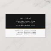 Abschluss Foto Name Card Umschließung Visitenkarte (Rückseite)