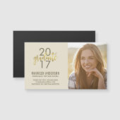 Abschluss-Foto-Namenskarten-Imitat-Goldabsolvent Magnetkarte (Vorne/Hinten)