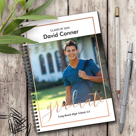 Abschluss-Foto-Notebook | Klasse 2025 Notizblock
