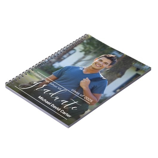 Abschluss-Foto-Notebook | Klasse 2025 Notizblock (Linke Seite)