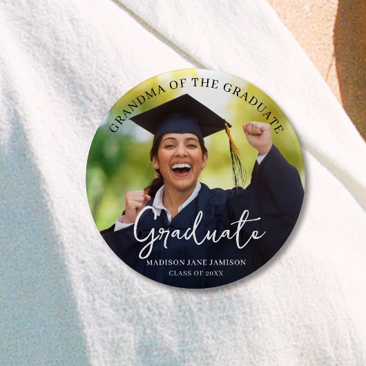 Abschluss Foto Oma of the Graduate Button