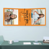 Abschluss Foto Orange School Colour Banner (Messe)