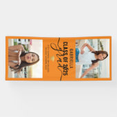 Abschluss Foto Orange School Colour Banner (Horizontal)