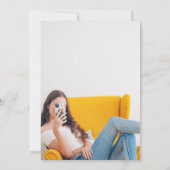 Abschluss Foto Party Einladung (Rückseite)