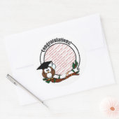 Abschluss Foto-Rahmen Runder Aufkleber (Umschlag)