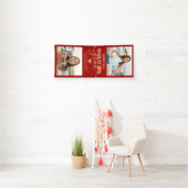 Abschluss Foto Rot und Gold Elegantes Banner (Insitu)