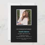 Abschluss Foto Scatter Collage Modernes Skript Ankündigung (Rückseite)