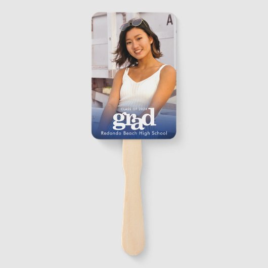 Abschluss Foto schlichte moderne Marinebar Fächer (Rückseite)