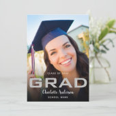 Abschluss Foto Schwarz Ankündigung (Stehend Vorderseite)