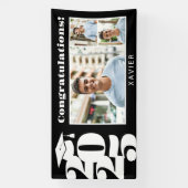 Abschluss Foto Schwarz/Weiß Banner (Vertikal)