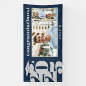 Abschluss Foto Schwarz/Weiß Banner (Vertikal)