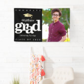 Abschluss Foto schwarze goldene Kappe fett modern Banner (Insitu)