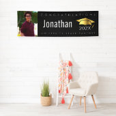 Abschluss Foto Schwarze Goldkappe Moderne, schlich Banner (Insitu)