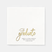 Abschluss Foto Script 2024 Grad Party Serviette (Vorderseite)