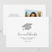 Abschluss Foto Script 2024 Graduate Dankeskarte (Vorne/Hinten)