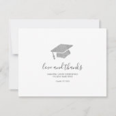 Abschluss Foto Script 2025 Grad Cap Dankeskarte (Vorderseite)