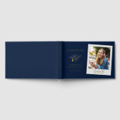 Abschluss Foto Script Gold Foil Party Gästebuch (Voll)