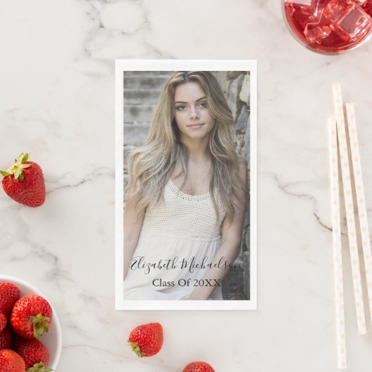 Abschluss Foto Serviette (Beispiel)