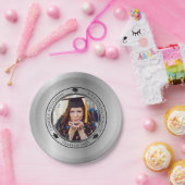 Abschluss Foto Silver Tone Grad Cap Jahr Pappteller (Party)