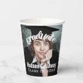 Abschluss Foto Simple Modern Open House Party Pa Pappbecher (Rückseite)