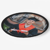 Abschluss Foto Stilvolles Party Pappteller (Schrägansicht)