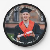 Abschluss Foto Stilvolles Party Pappteller (Vorderseite)