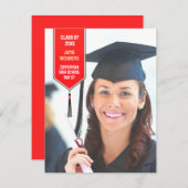 Abschluss Foto Stole Ankündigung (Vorne/Hinten)