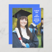 Abschluss Foto Stole Ankündigung (Vorne/Hinten)