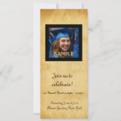 ABSCHLUSS FOTO TEMPLATE GOLD OWL EINLADUNG (Rückseite)