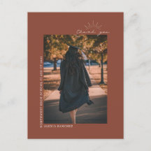 Abschluss Foto Terracotta Linie Art Vielen Dank