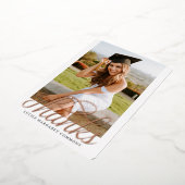 Abschluss Foto Vielen Dank Folieneinladung (Gedreht)