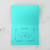 Abschluss Foto Vielen Dank gefaltet Karte (Innenseite)