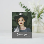 Abschluss Foto Vielen Dank Postkarte (Stehend Vorderseite)