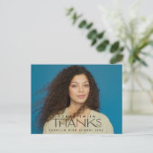 Abschluss Foto Vielen Dank Postkarte (Stehend Vorderseite)