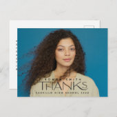 Abschluss Foto Vielen Dank Postkarte (Vorne/Hinten)