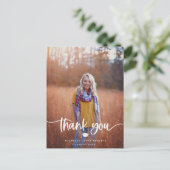 Abschluss Foto Vielen Dank Postkarte (Stehend Vorderseite)