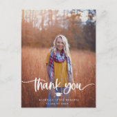 Abschluss Foto Vielen Dank Postkarte (Vorderseite)