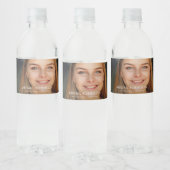 Abschluss-Foto Wasserflaschenetikett (Flaschen)