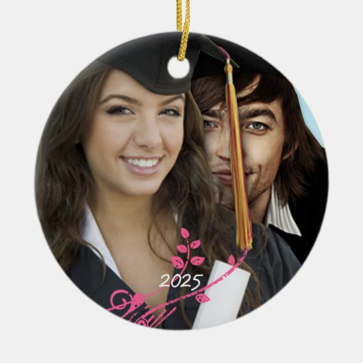 Abschluss Foto Weihnachtsschmuck (Vorne)