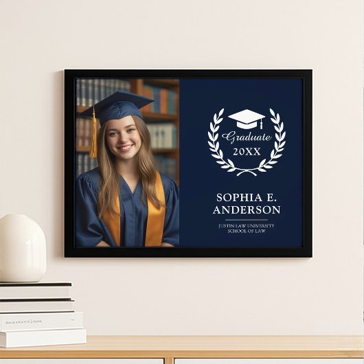 Abschluss Foto zeigt Navy Blue Wall Keeper
