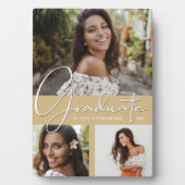 Abschluss-FotoCollage auf Light Gold Plaque Fotoplatte (Vorderseite)