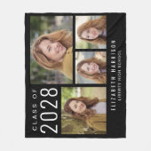 Abschluss FotoCollage Black Fleecedecke (Vorderseite)